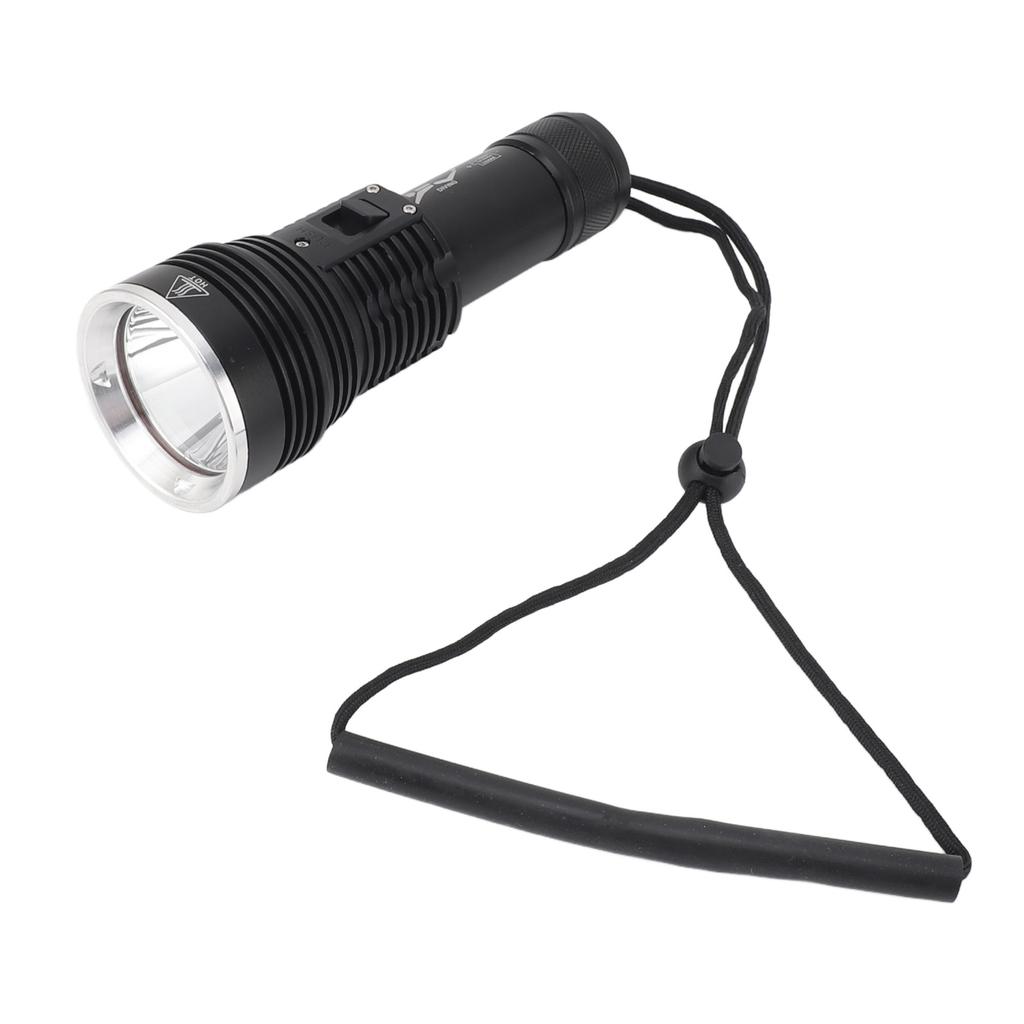 Tauchtaschenlampe 3800LM 100m IPX8 Wasserdicht 3 Beleuchtungsmodi Tauchlampe für Unterwasseraktivitäten