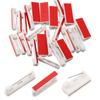 50 Pièces Plastique Plastique Broche Épingle Blanche Attache Épingle Ornement Dur Boucle Universelle
