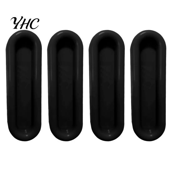 Sliding Door Handles 4Pcs Punch-free Self-adhesive Labor-saving Non-slip Plastic Handle Pushing Auxiliary Tool Pulling Removable Window Drawer Cabinet