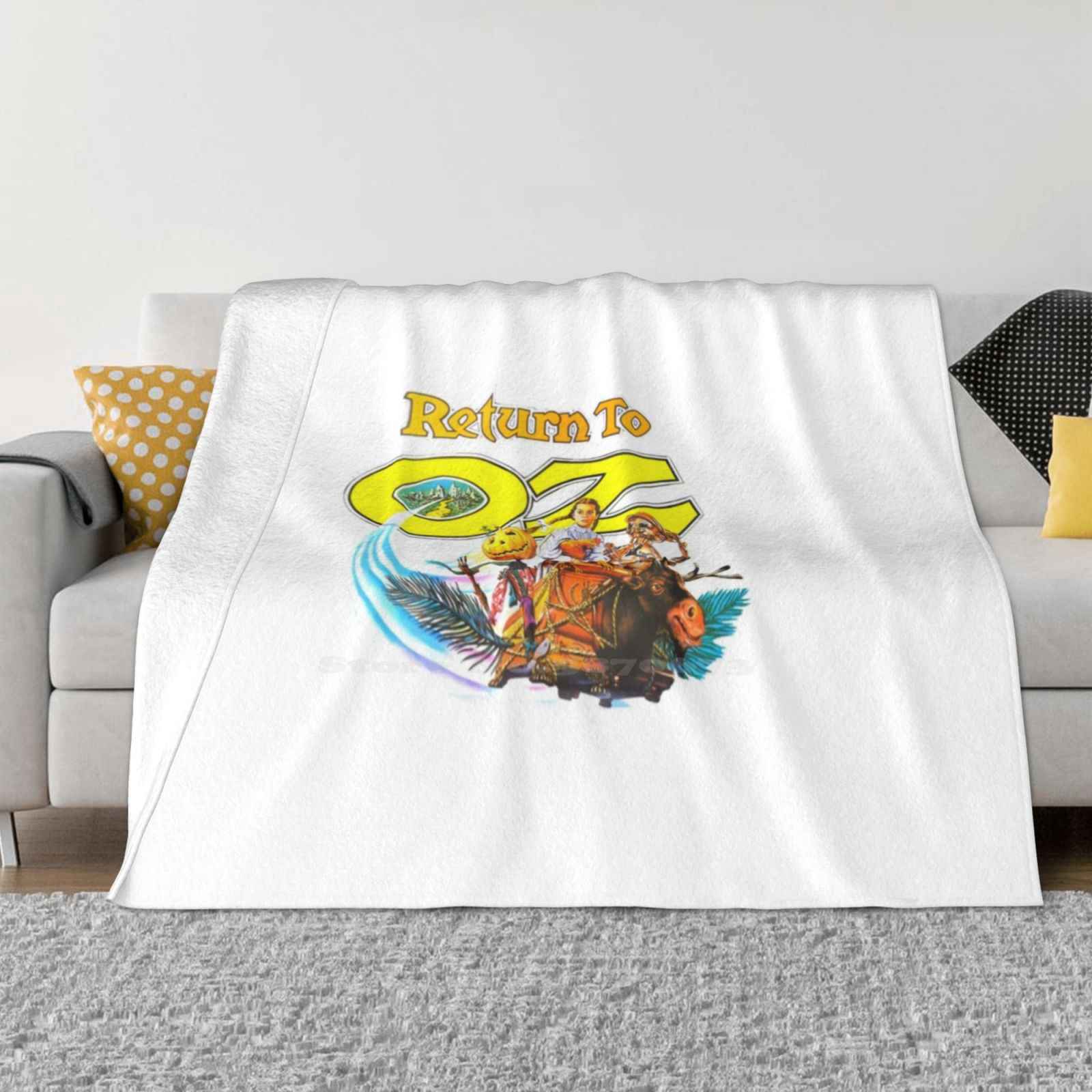 Return To Oz-Vintage Style Movie Poster Art Latest Super Soft Warm Light Thin Blanket Return To Oz Wicked Dorothy The Wheelers 30x40in