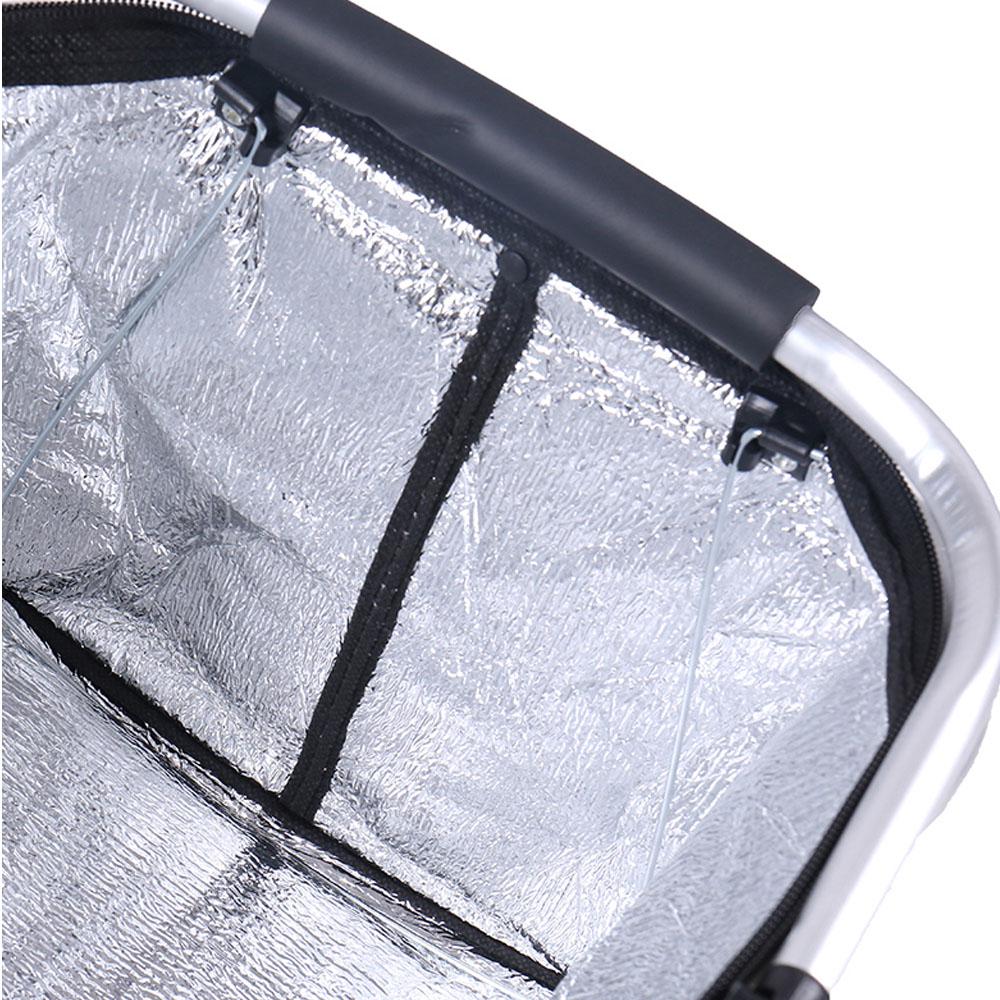Foldable Insulated Lunch Bag Large Capacity Waterproof With Carrying Handle for Office Picnic