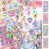 Resin Crystal Cute 3D Stickers Shiny Stickers Texture Decals Self-Adhesive for School Student Teen Child Car Craft Laptop Bottle