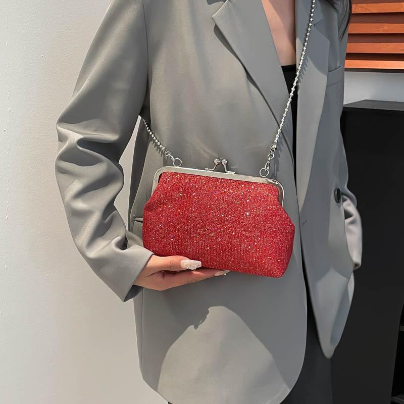 Sequined Versatile Cheongsam Bag 2025 New Pearl Handbag Mini Chain Messenger Versatile Cosmetic Bag Women