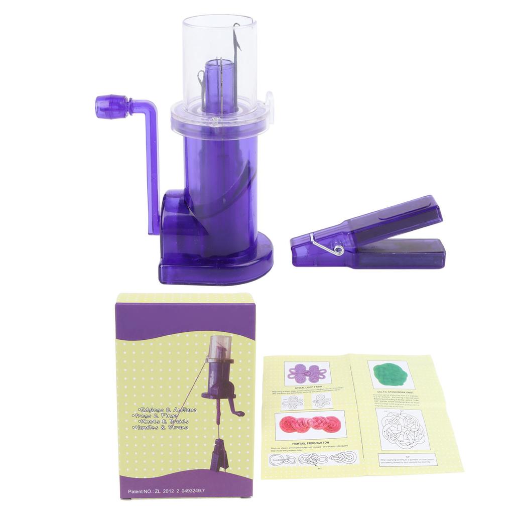 Embellish Knit Machine Easy Operation Strong Plastic Light Portable Manual Spool Knitter for DIY
