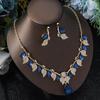 European & American Fashion Crystal Necklace & Earring Set - Bridal Wedding Jewelry for Women