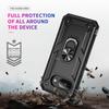 For Google Pixel 9a Case PC + TPU Phone Cover with Rotary Ring Kickstand