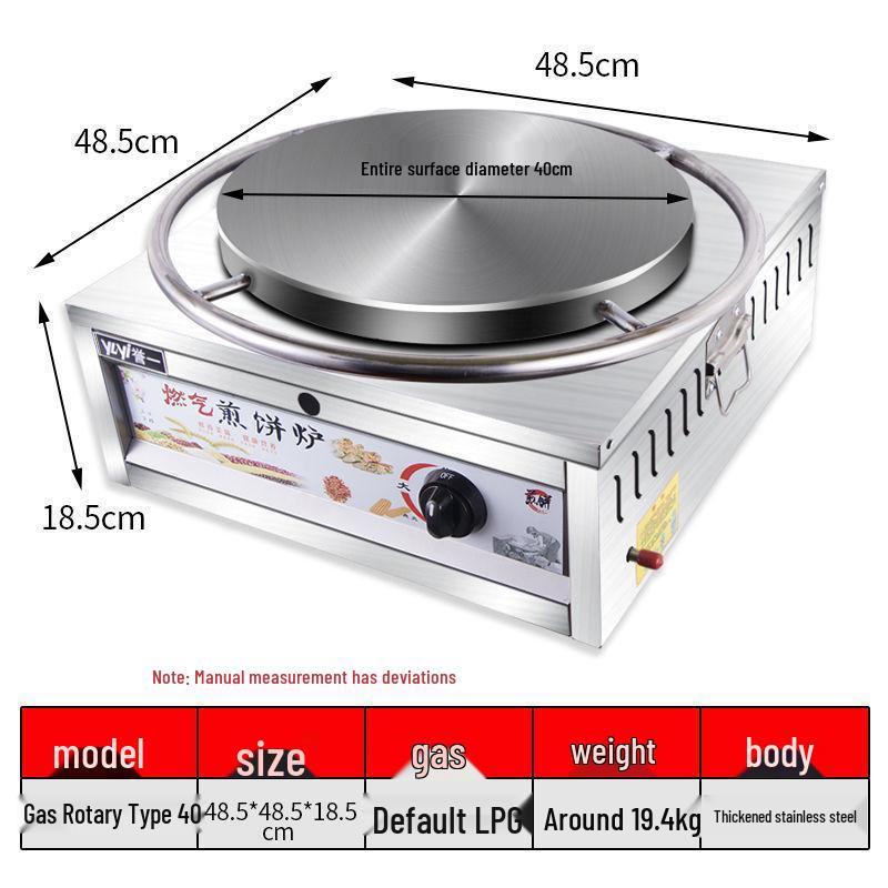 Electric Cast Iron Crepe & Pancake Griddle for Home Use