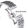 Cinturino Orologio in Acciaio Inossidabile 316L Sette Perle 12/14/16/18/19/20/21/22/24mm Fibbia a Farfalla Solida Accessori Universali per Cinturino