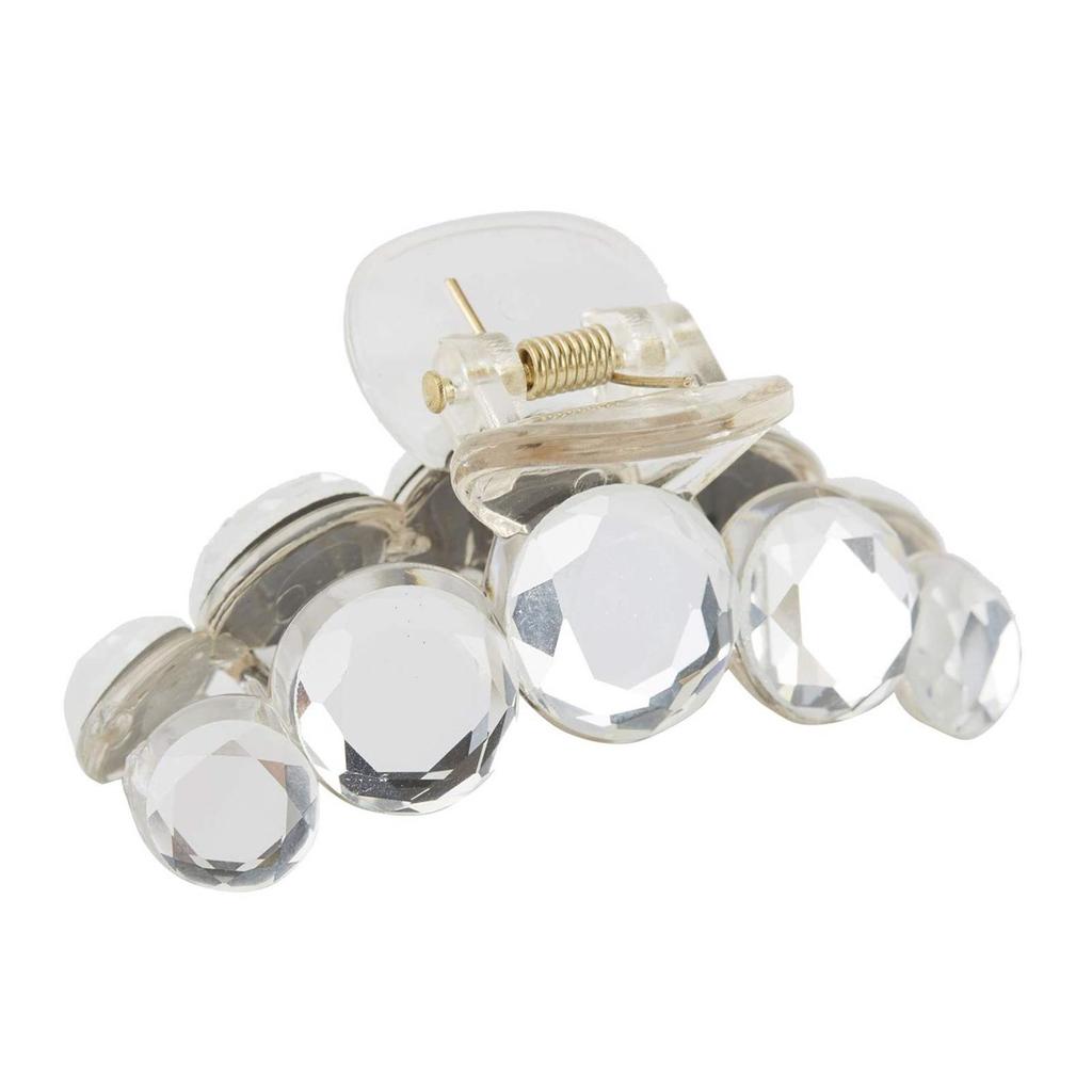 4 Pack Crystal Glitter Sparkly Plastic Hair Clips Clutcher Crab Jaw Barrettes Grips Clamps Buns Hair Up For Women Girl