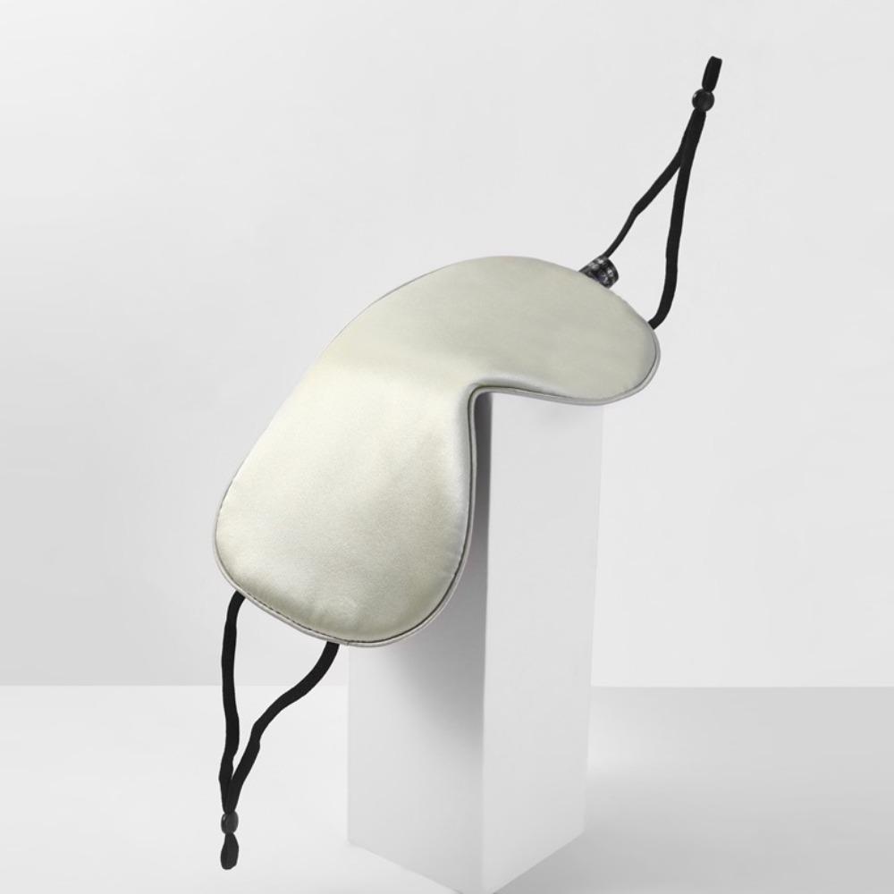 Maschera per Occhi in Seta Double-face 16 Mmi Maschera per Occhi da Sonno 100% Seta di Gelso Oscurante Regolabile con Protezione per le Orecchie