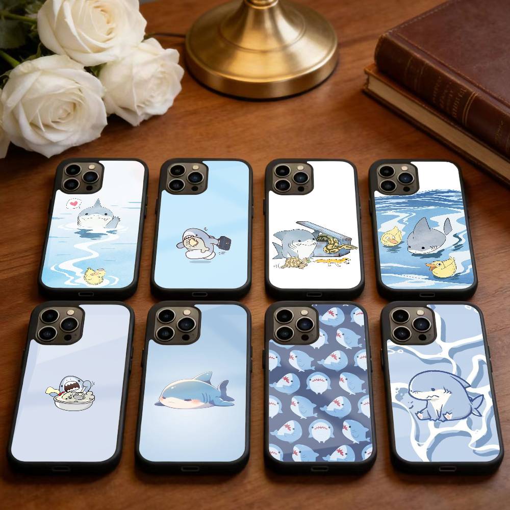J-Cute Shark Phone Case For iPhone 17,16,15,14,13,Pro,Max,Plus,Magnetic For Magsafe Wireless Charging