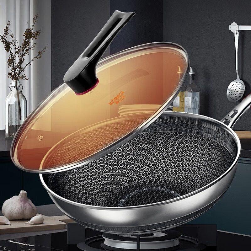 Kambach 316 Stainless Steel Honeycomb Wok