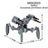 MOOXI Space Wars Series Robot Model MOC Brick DIY Diorama Adult Children Toys Building Block Set Montessori Gift Room Decoration