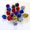 12er Pack Knisterpapierball Katzenspielzeug Lustiger Katzengeräusch-Papierball Alufolie Geräusch Lustiger Katzenball Feiertagsdekoration Ball
