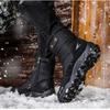 Schneestiefel Herren Wanderschuhe Wasserdichte Winterstiefel mit Fell Winterschuhe Rutschfest Outdoor Herrenstiefel Plateau Dick Plüsch Warm