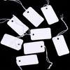 Kraft Hanging Price Tags with Elastic Cord - 100 Pieces for DIY Jewelry Ornaments