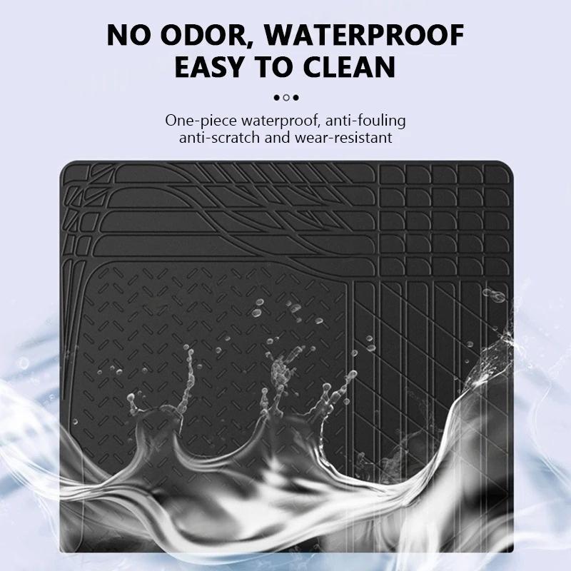 120X80CM Trunk Mat for Car Waterproof PVC Cargo Liner Free-Cutting Anti Scratch Trunk Protection Cover for Suv Sedan