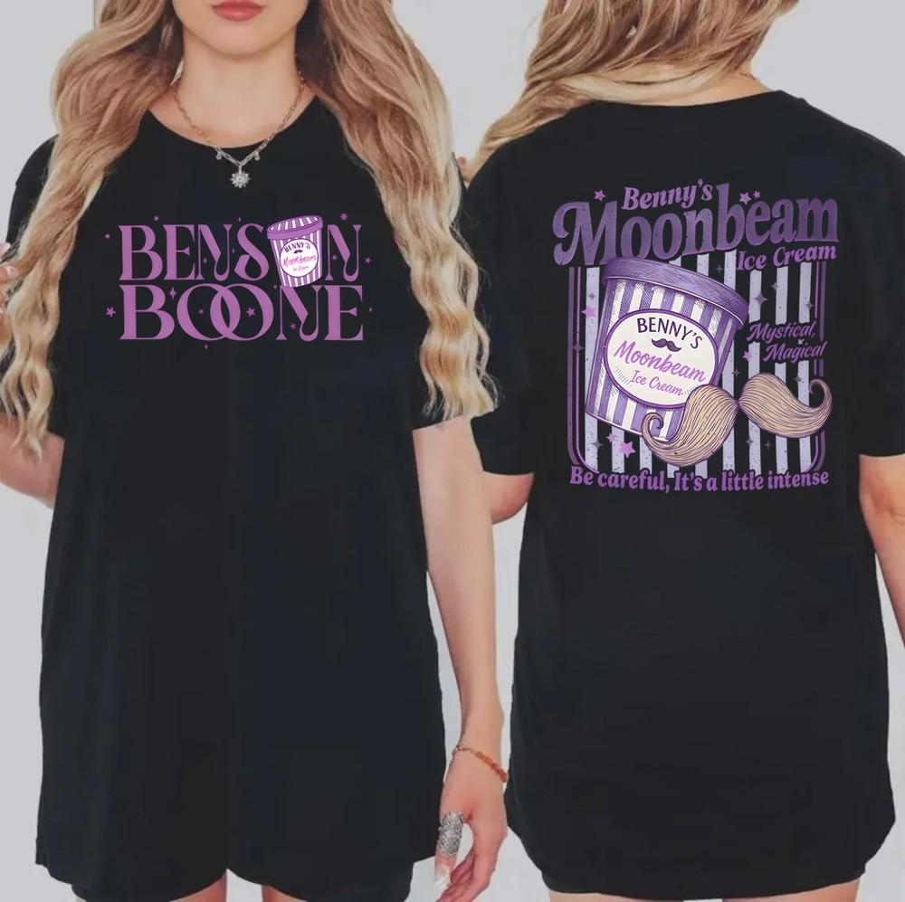 Футболка Benson Boone American Heart Tour, Футболка с датами тура Moonbeam Ice Cream, Унисекс футболка XXL