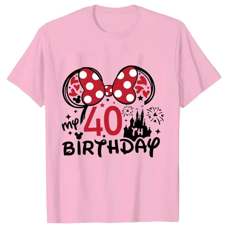 

Happy Birthday FeUnisex Clothing My 40 Th Brithday Tshirt Y2k Funny Graphic Print Tops Short Sleeve Tees Aesthetic Streetwear S