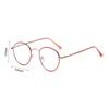 Metall Polygone Rahmen Blaulichtfilterbrille Ovaler Metallrahmen Runder Metallrahmen Myopiebrille Markendesigner Vintage Klassisch