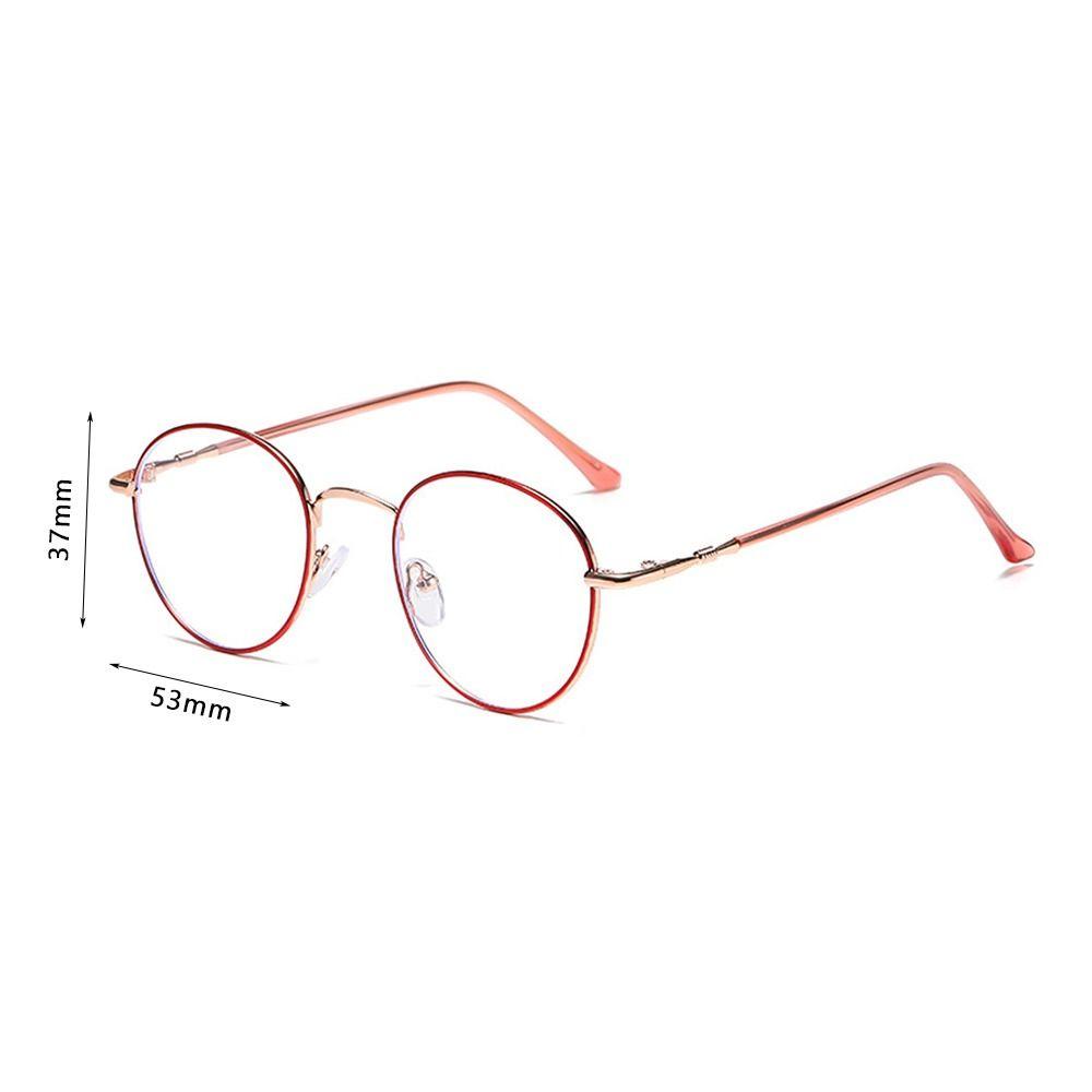 Metall Polygone Rahmen Blaulichtfilterbrille Ovaler Metallrahmen Runder Metallrahmen Myopiebrille Markendesigner Vintage Klassisch