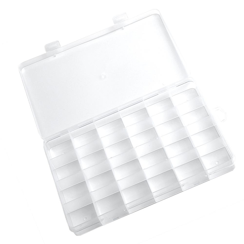 

Box Storage Box Plastic Bead Transparent Holder Jewelry Organizer Parts 24 Compartments Replace Water Resistant China Mainland