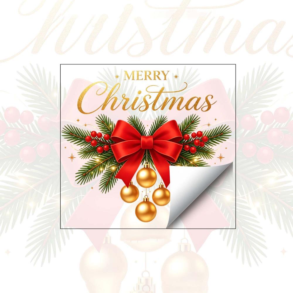 Colorful Christmas Window Sticker Removable Festive Room Decoration Static Glass Cling Homeowner