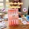 Morandi Pastel Highlighter Set Student Color Markers Large Capacity Eye Protection Fluorescent Pens