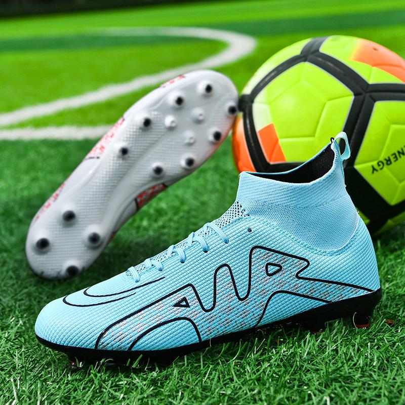 Football shoes men's and women's high-top AG long nails TF broken nails student campus football game training shoes