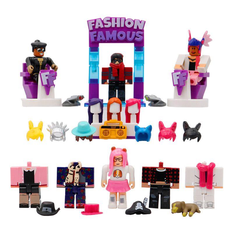 Vibrant Roblox Game Character Accessory Set For Kids With 8 Detailed Action Figures