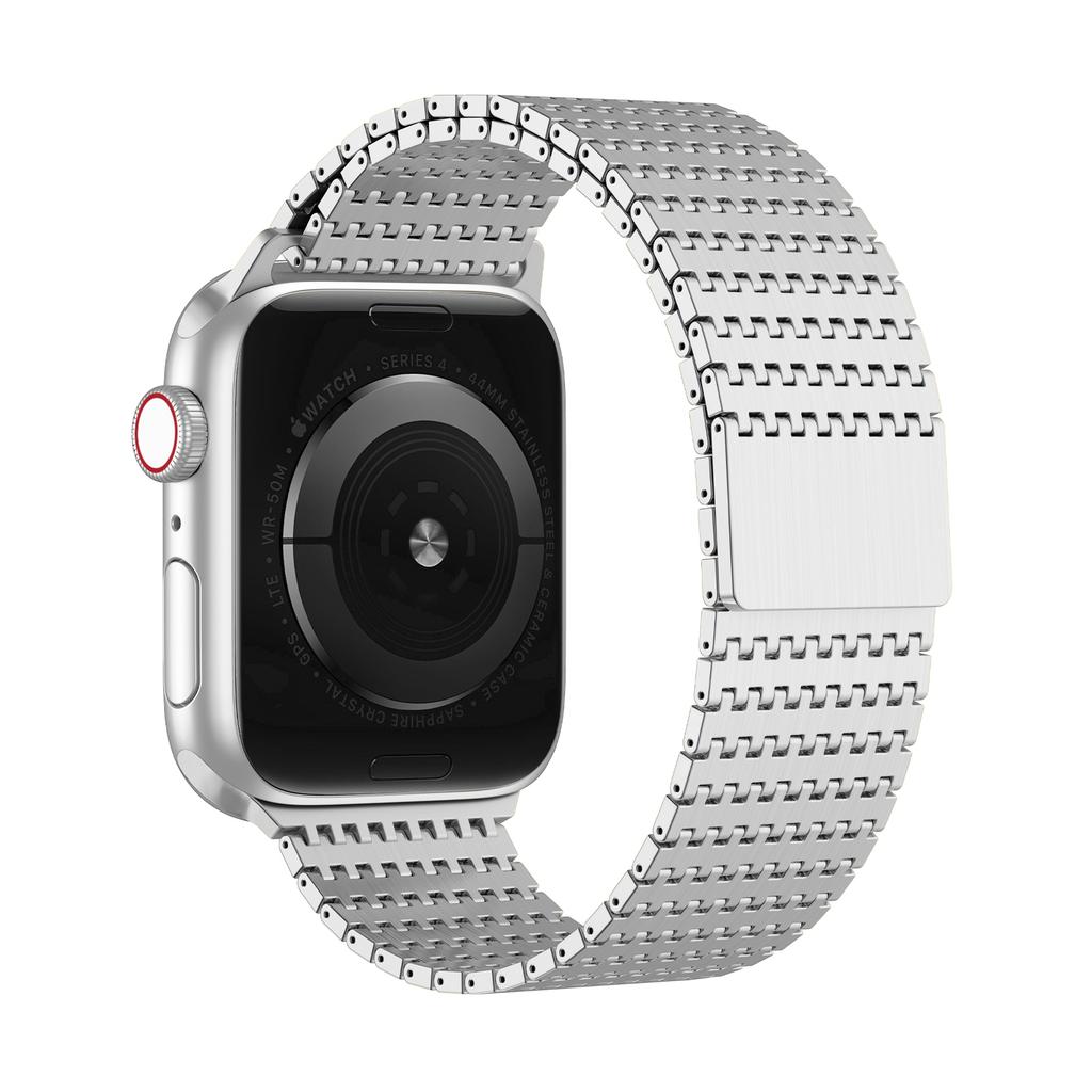 BEAEN Adjustable Metal Link Bracelet Strap Replacement for Apple Watch 49mm 46mm 45mm 44mm 41mm 40mm