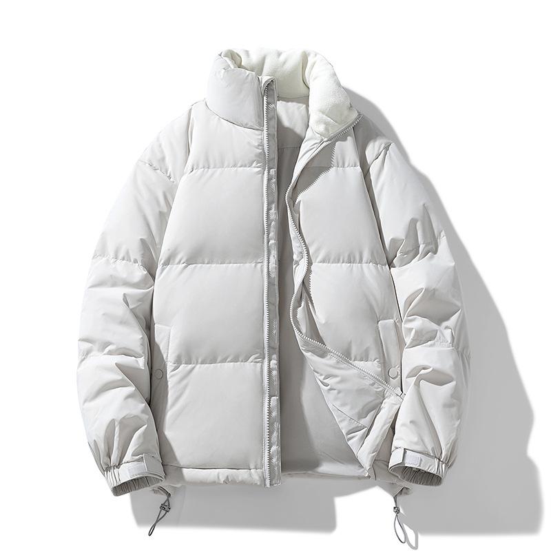 Men's Winter Stand Collar Down Jacket - 90% Down, Thickened, Warm, Trendy Design for Couples