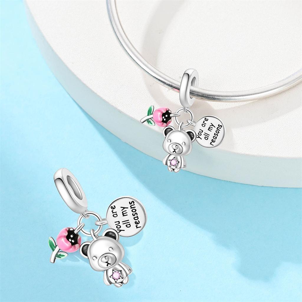 Cute Capybara Pendant Charm Cat Pet Bracelet DIY Bead Jewelry Gift for Girls