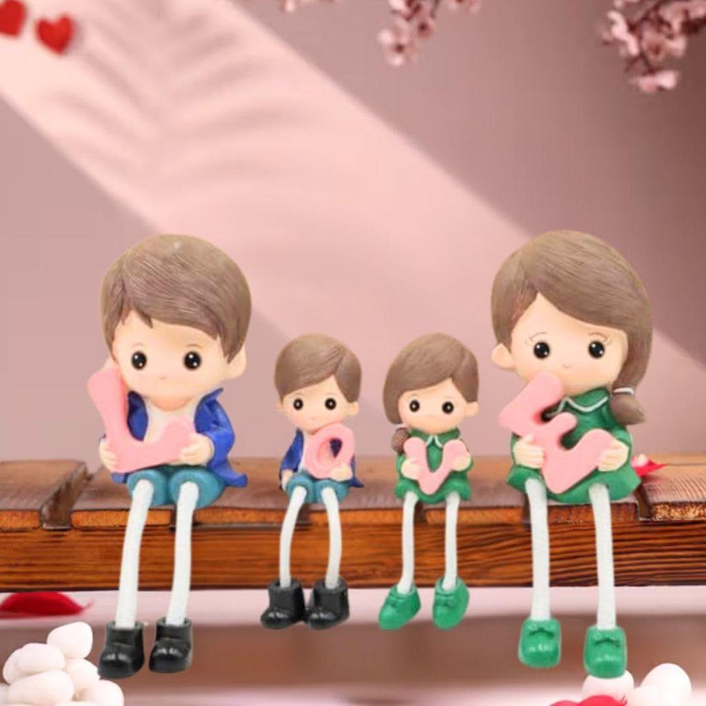 1 Set Hanging Legs Romantic Couple Showpiece | Cute Boy &Girl | Gift for Him/Her, Mother's Day, Home Décor, Living Room, Bedroom