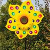 Sunflower Windmill Rotating Sunflower Wind Spinner Stake Standing Lawn Flower Pinwheel Outdoor Party Garden Yard Picnic Decor
