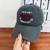 American college style letter embroidery soft top baseball cap women's new spring and summer versatile sunshade cap