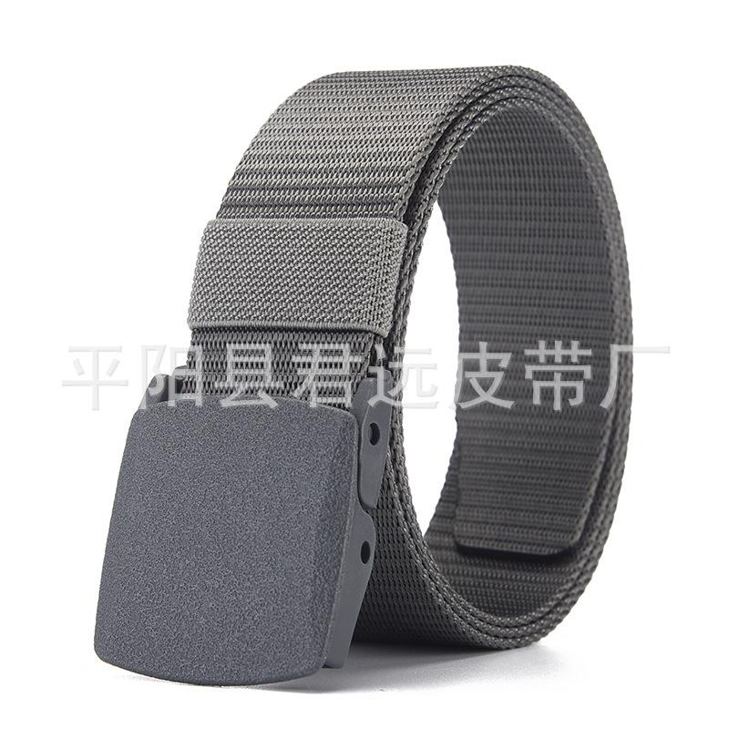 Lightweight Snap Belt Quick Drying Nylon Smooth Plastic Steel Buckle Belt Adult Sports Outdoor