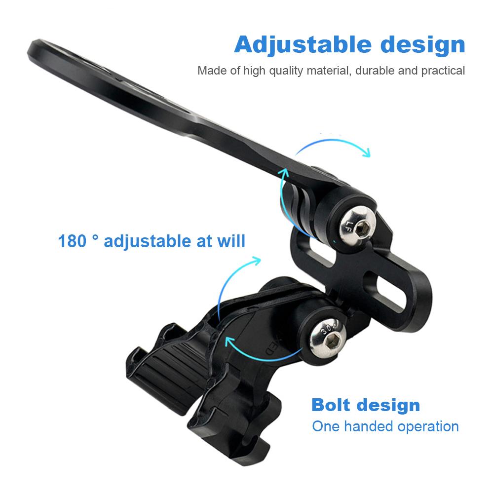 Bicycle Stem Mount Aluminum Alloy Bike Camera Holder Bracket Bicycle Computer Mount Holder Bicycle Extension Bracket Base