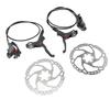 WAKE Front and Back Disk Brake Kit Aluminum Alloy Calipers Stainless Steel 160mm Rotors with Cable Brake Lever for Road