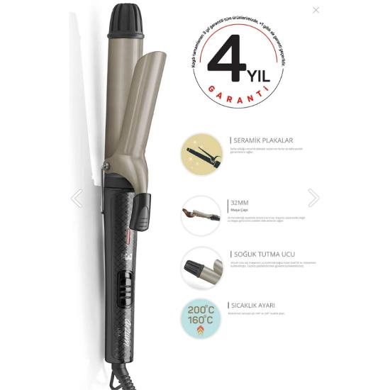 

Ar5028 Lisa Xl 32 Mm Seramik Saç Maşası