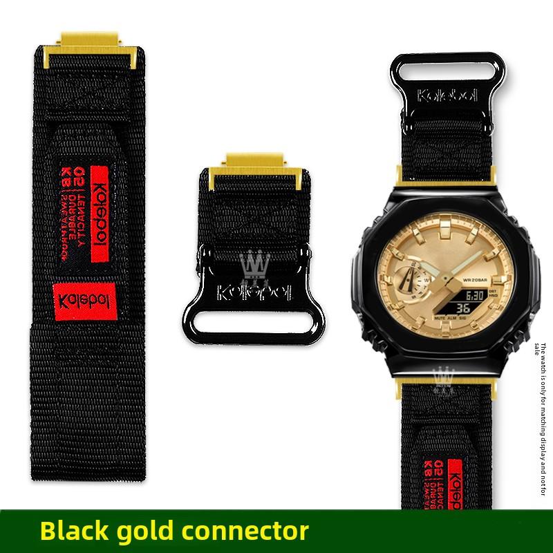GA2100 Design s poutkem Plátěný řemínek Pro Casio G-SHOCK 5611 GA-2100 GA-2110 GA-B2100 Pánský Venkovní sport Nylonový řemínek na hodinky příslušenství
