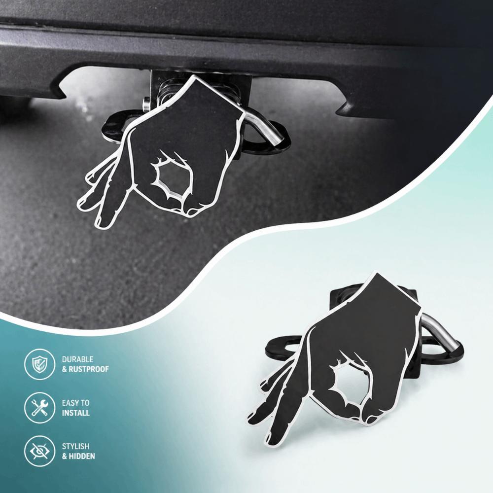 Circle Hand Pattern Trailer Receiver Cover Lightweight Material SUV Rear Cover  Outdoor Adventures