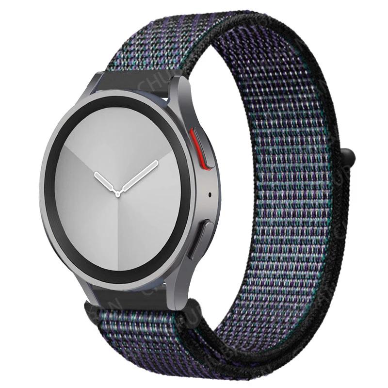 Nylonový smyčkový pásek pro Samsung Galaxy Watch 6/5/pro/4/Classic/active 2 43-47-44mm 20mm/22mm sportovní náramek huawei gt 4/2/e/3 pásek