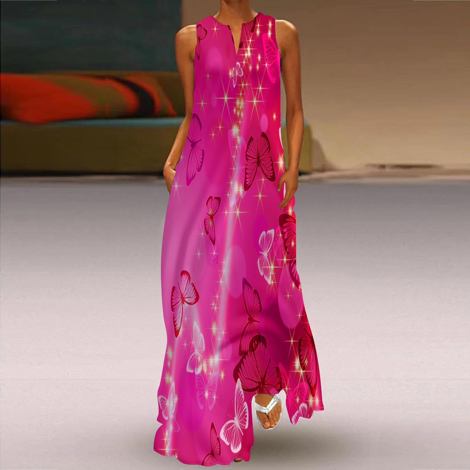 

Женское платье-трапеция Макси с длинными рукавами, розовый цветочный принт, осень/зима, v-образный вырез, элегантный стиль в стиле ретро XL красный