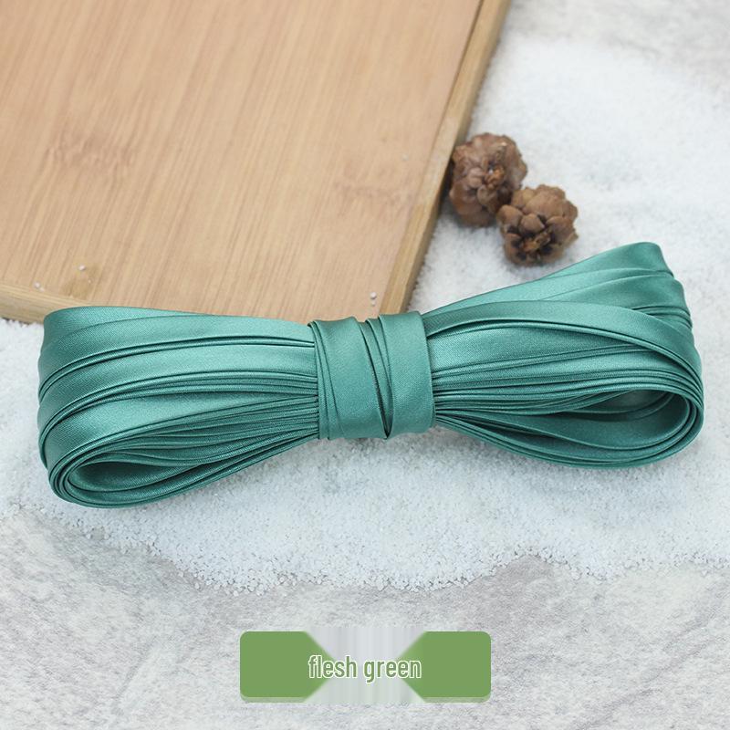Hengmeihe 0.85cm Satin Cheongsam Hemming Strip: Solid Color, Imitation Silk, Non-Iron Accessories for Women