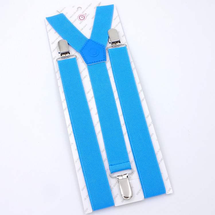 2.5cm Black Women's Suspenders - Versatile Elastic Y-Back with Three Clips, Korean Style