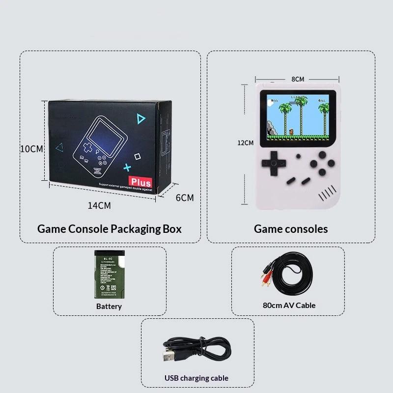 Retro Portable Mini Handheld Game Player 8 Bit Video Game Console Built-In 500 Games Gameboy For Kid Gift