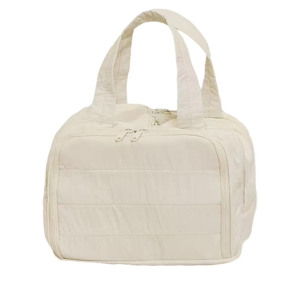 Multipocket Design Travel Toiletry Bag Zipper Closure Portable Makeup Pouch Shower Organizer