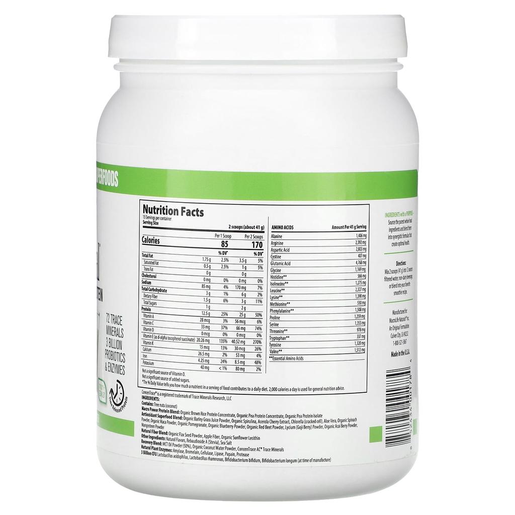 Macrolife Naturals, MacroMeal, Ultimate Protein Powder, Vanilla, 21.7 oz (615 g)