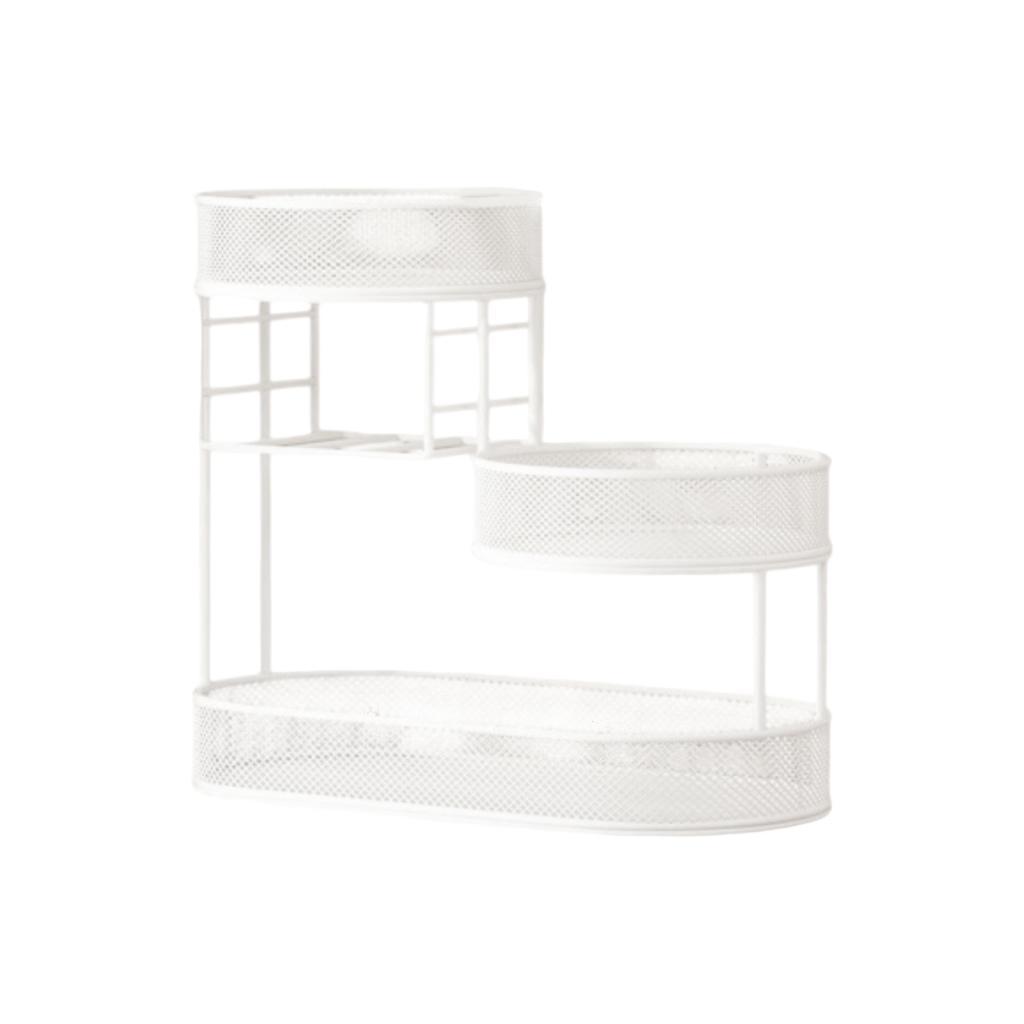 

Fruit Basket Iron Wire Fruits Stand Kitchen Organizer Countertop Vegetable Bowl белый